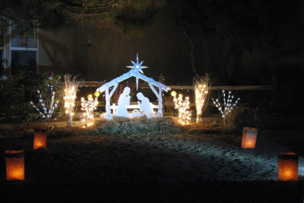 Nativity by candlelight